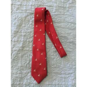 Cape Cod Neckwear Red Mallard Christmas Tie